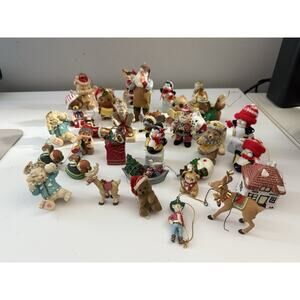 Vintage Christmas Ornaments Lot 35+ Hallmark & More Mixed Styles